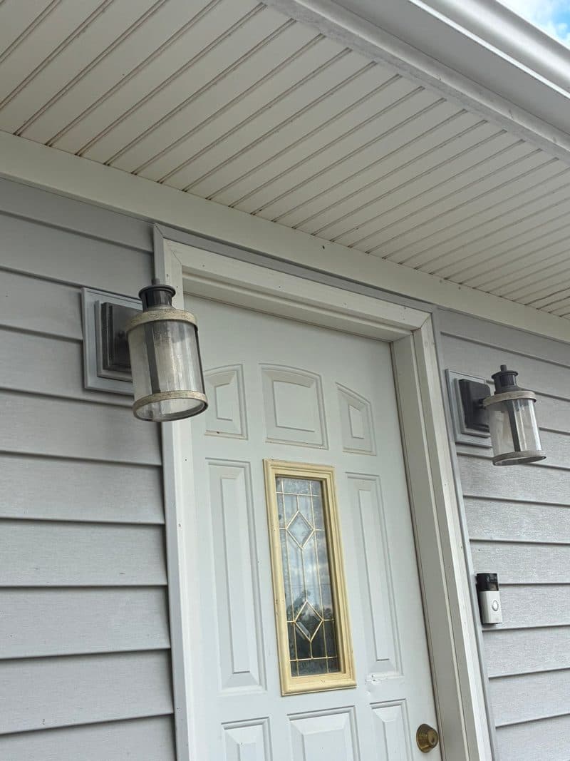 Completed siding and trim detail, York NE